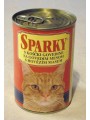 Vlažna hrana za mačke Sparky konzerva govedina 400gr 